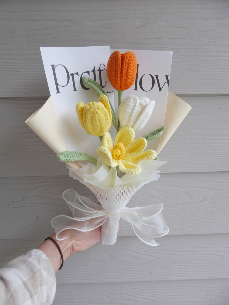 Hand made pipe cleaner gifting flowers