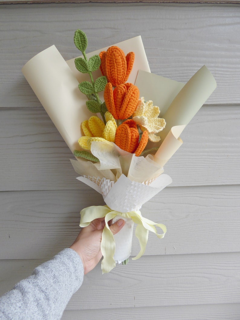 Hand made pipe cleaner gifting flowers
