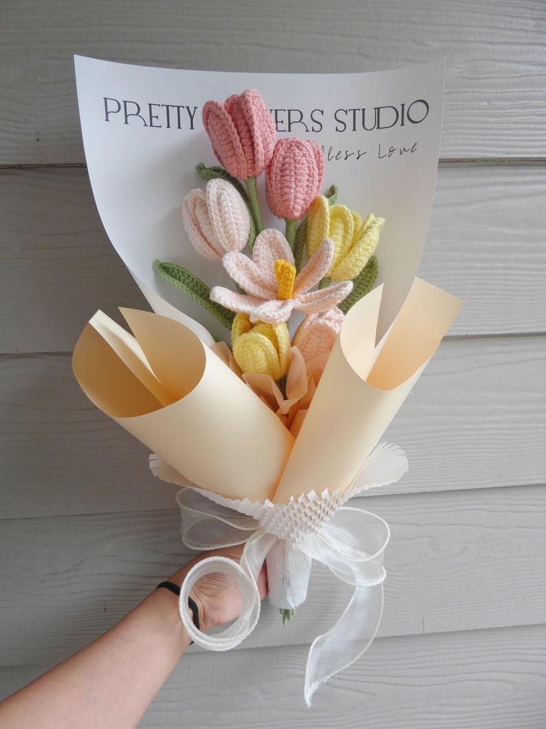 Hand made pipe cleaner gifting flowers