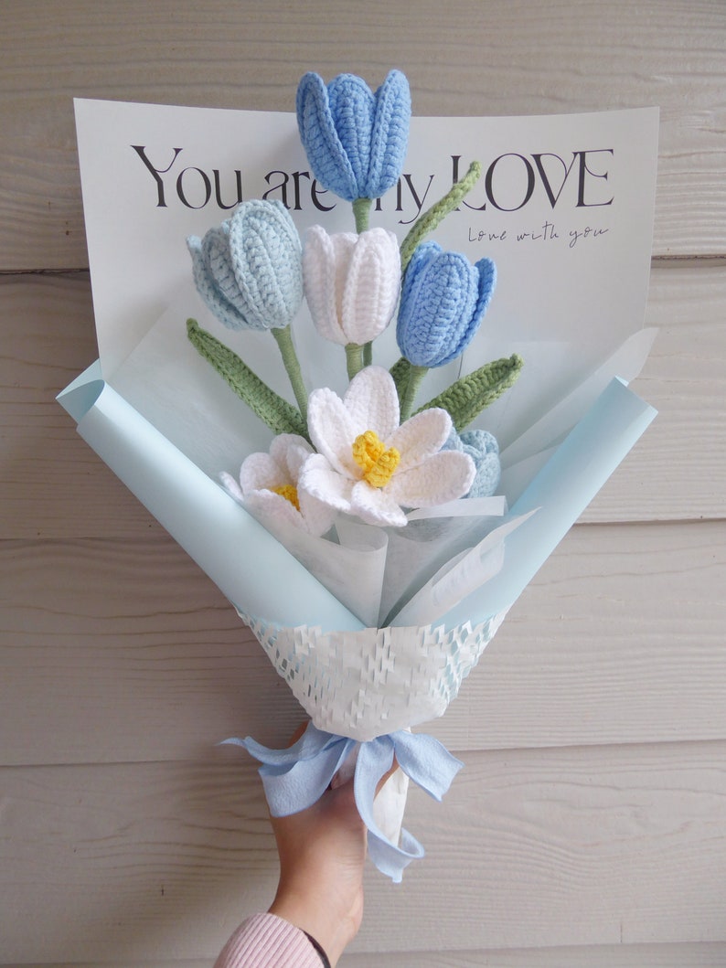 Hand made pipe cleaner gifting flowers